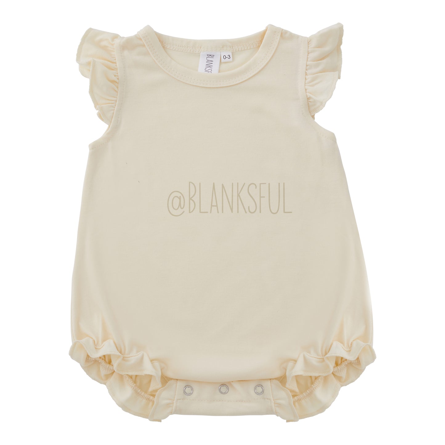Girls Blank Sublimation Flutter Romper