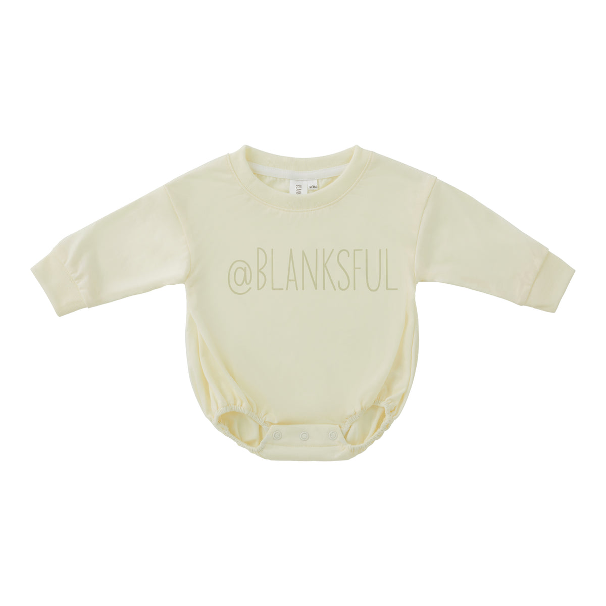 Long sleeve baggy bubble romper blanks available in 17 colors by Blanksful