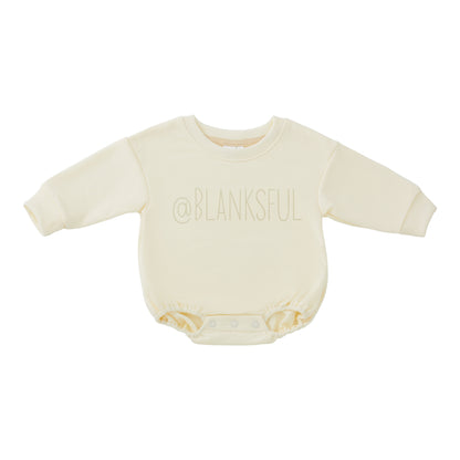 Sweatshirt Romper - 100% French Terry