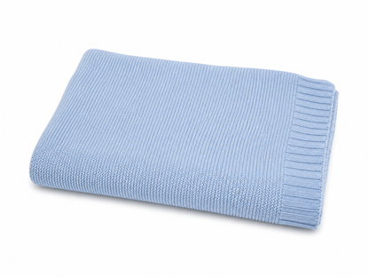 Knit Blanket  - 100% Cotton (31"X39")
