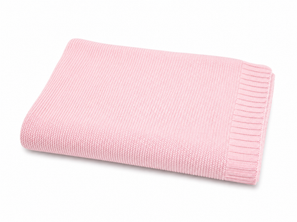 Knit Blanket  - 100% Cotton (31"X39")