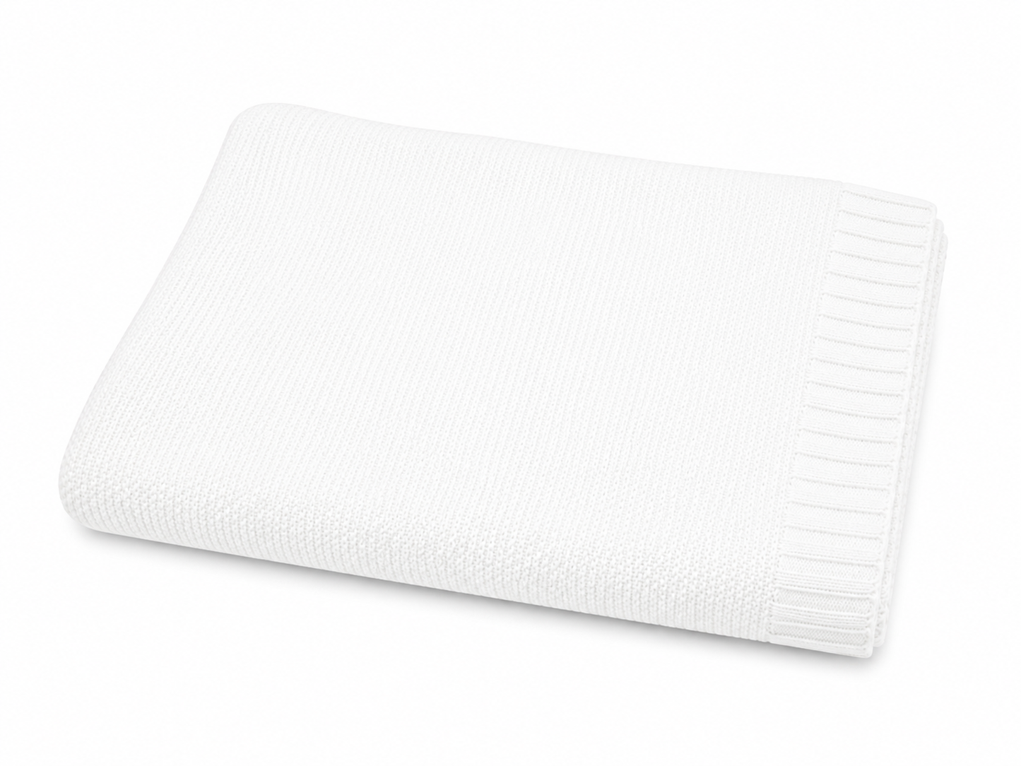 Knit Blanket  - 100% Cotton (31"X39")