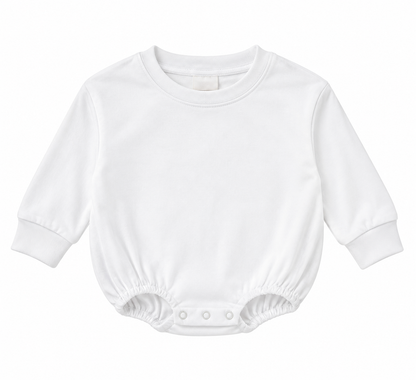 Long Sleeve Baggy Bubble Romper – 95% Polyester Decoration Blank