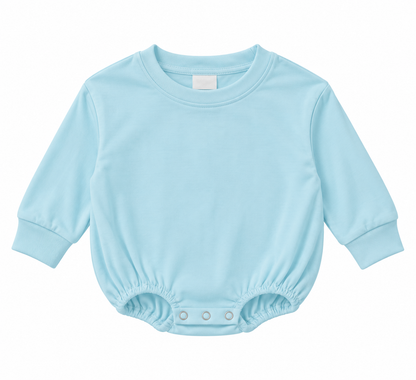 Long Sleeve Baggy Bubble Romper – 95% Polyester Decoration Blank