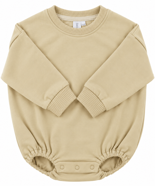 Kids Sweatshirt Bubble Romper – 100% Polyester French Terry Decoration Blank