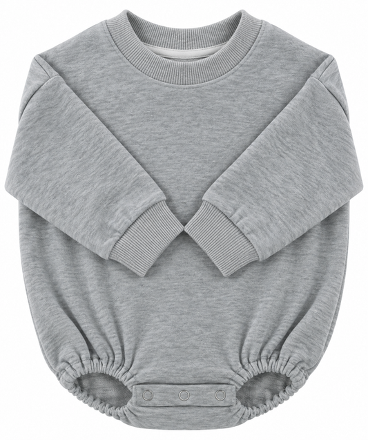 French Terry Sweatshirt Romper – 100% Polyester Decoration Blank