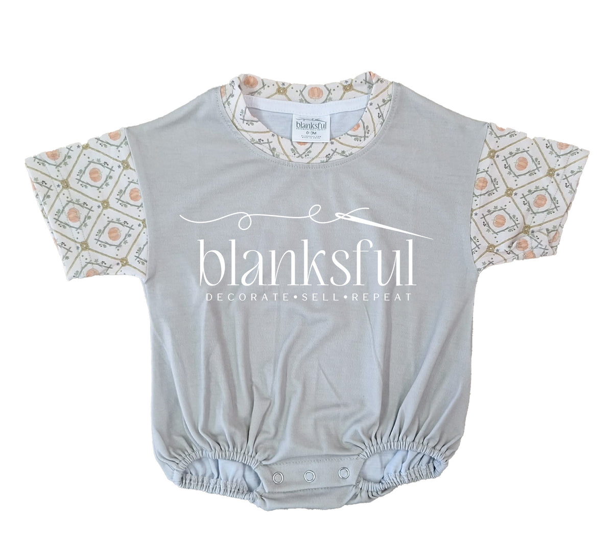 Printed Short Sleeve Baggy Bubble Rompers | Sublimation, Embroidery & DTF Blanks