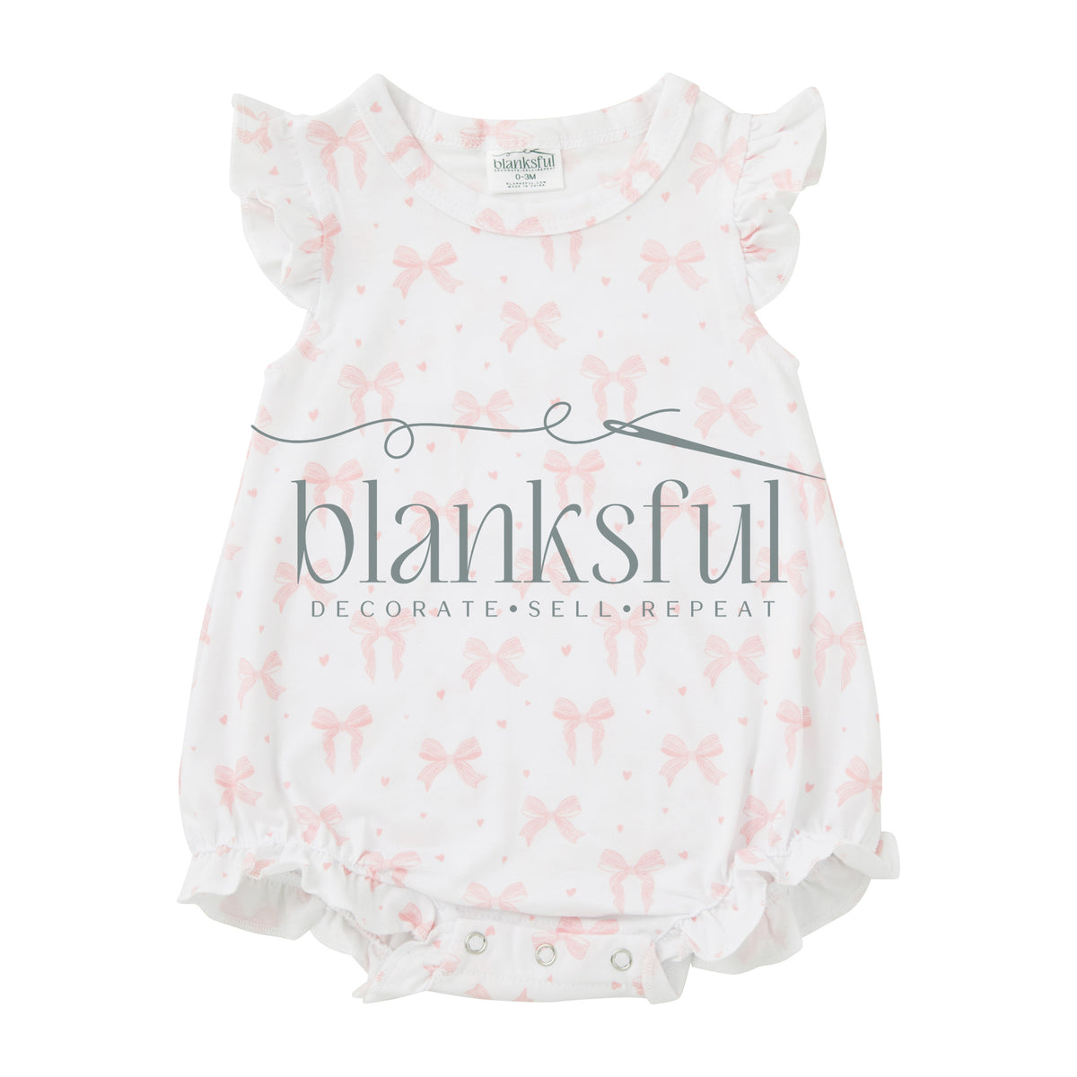 Girls Flutter Romper - 95% Polyester