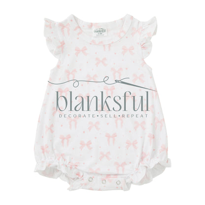 Girls Flutter Romper - 95% Polyester