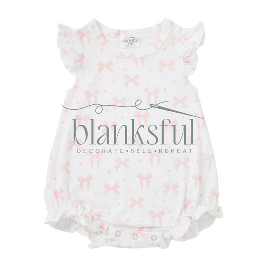 Girls Flutter Romper - 95% Polyester