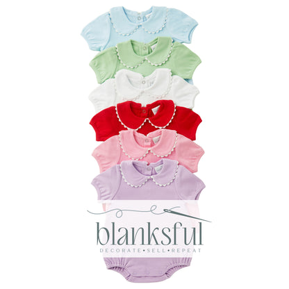 Scalloped Collared Bubble - Short Sleeve