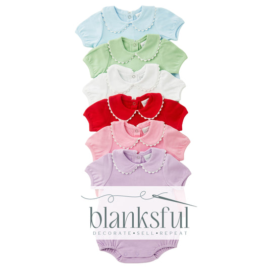 Scalloped Collared Bubble - Short Sleeve