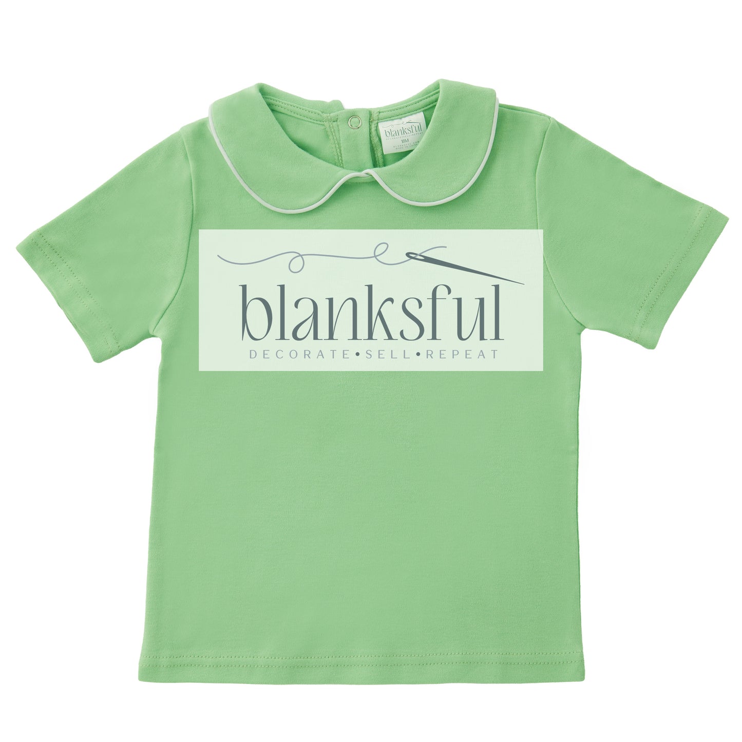 Piping Collared Shirt - Short Sleeve
