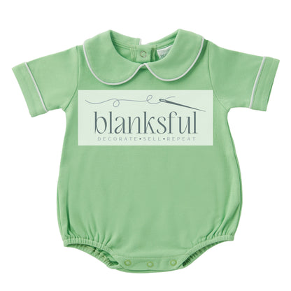 Piping Collared Bubble - Short Sleeve