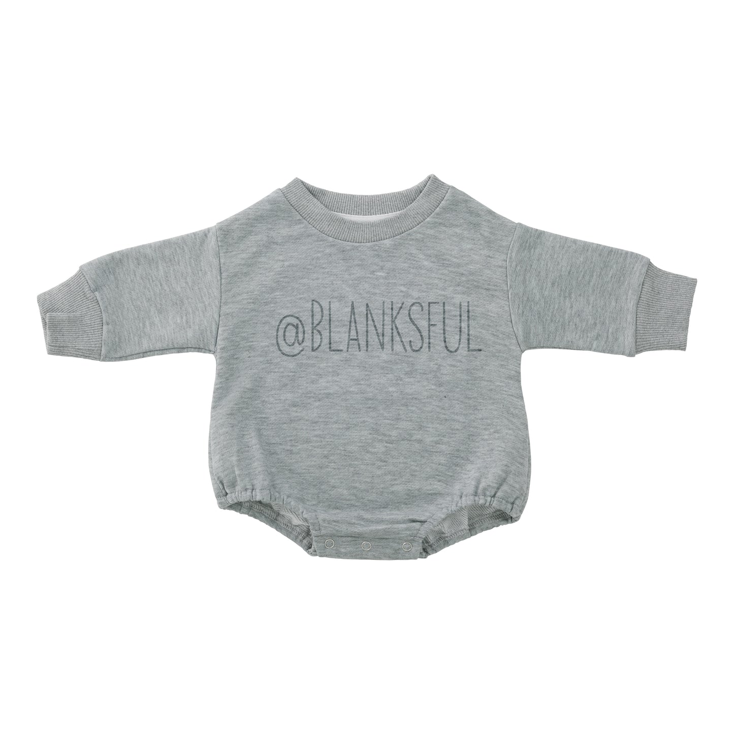 Sweatshirt Romper - 100% French Terry