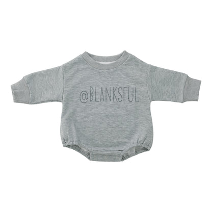 Sweatshirt Romper - 100% French Terry