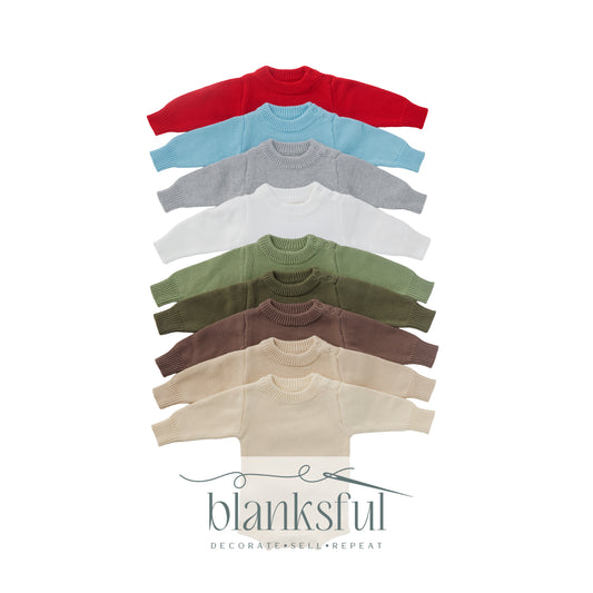 Long Sleeve Knit Romper - Unisex - 100% Cotton