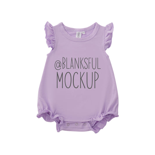 Flutter Romper - Mock-Up - Digital - Lavender
