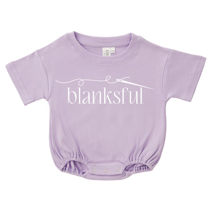 Cotton Baggy Bubble Romper - 100% Cotton - Short Sleeve - Thick Material