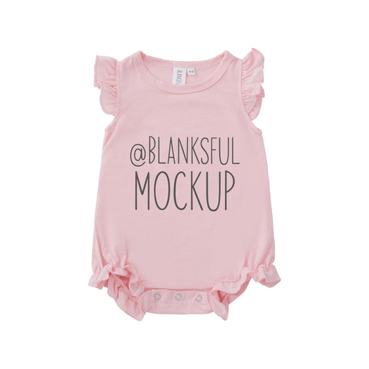Flutter Romper - Mock-Up - Digital - Light Pink