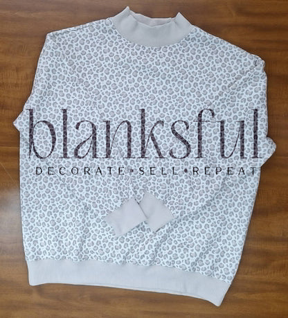 PREORDER - Printed Mock Neck - Oversized Fit - (closes when/if sell out) (should arrive Oct 31 2026)