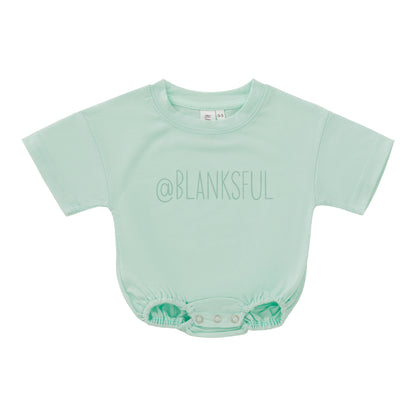 Short Sleeve Bubble Baby Romper - 95% Polyester