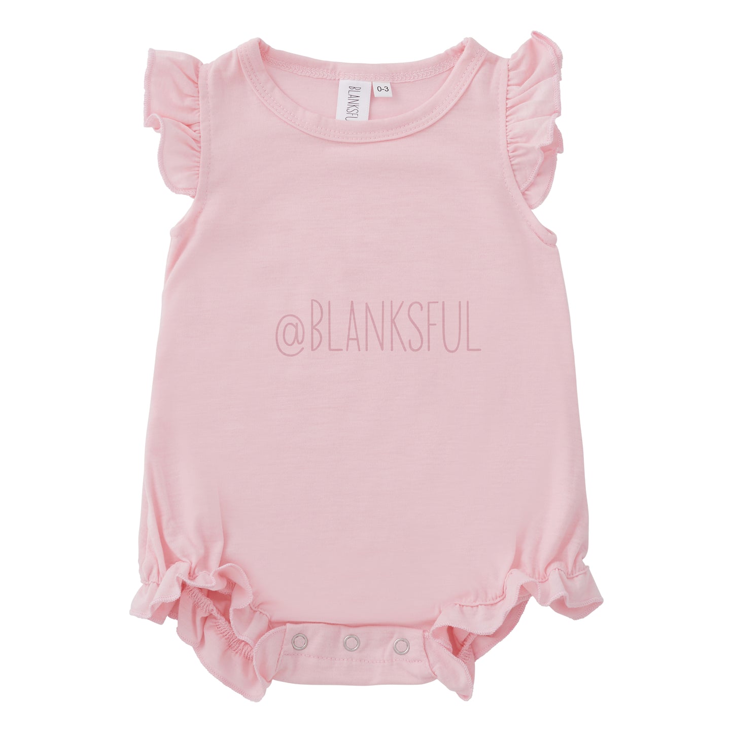 Girls Blank Sublimation Flutter Romper