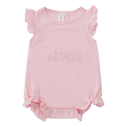 Girls Blank Sublimation Flutter Romper