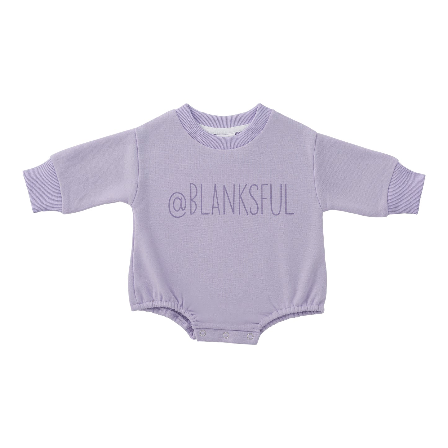 Sweatshirt Romper - 100% French Terry