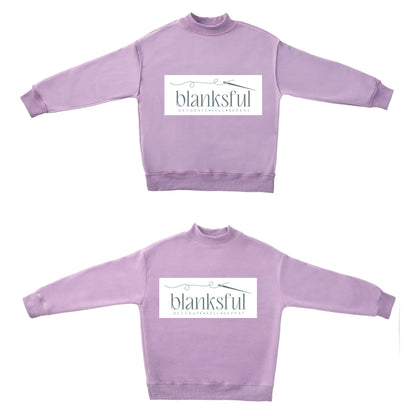 Reversible Mock Neck Sweatshirt - Adult - 60% Cotton