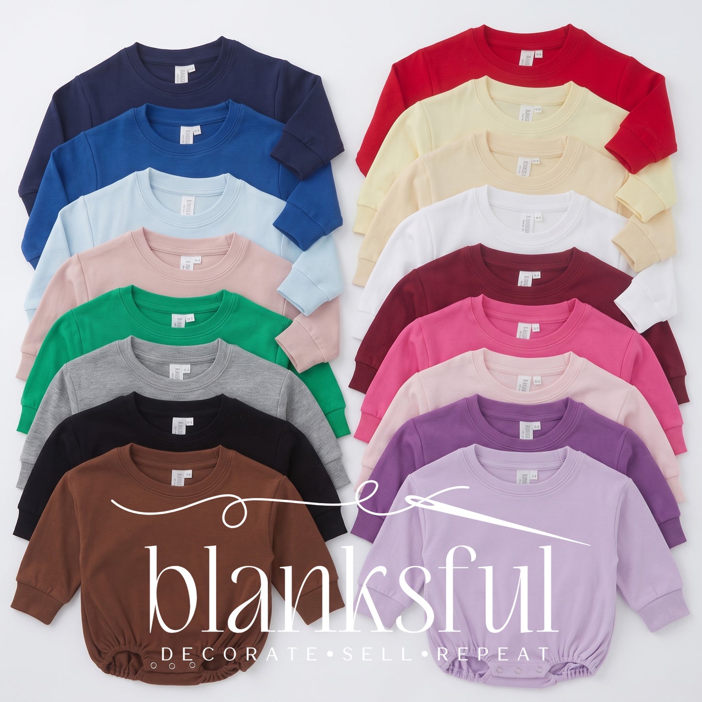Cotton Baggy Bubble Romper - 100% Cotton - Long Sleeve - Thick Material