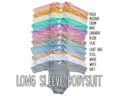 (12 COLORS) 100% Polyester Blank Sublimation Long Sleeve Bodysuit