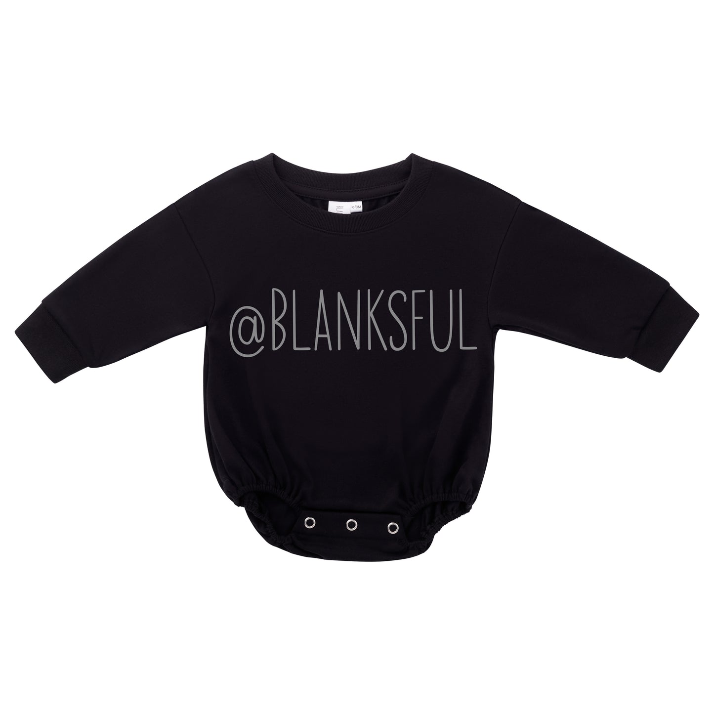 Long Sleeve Baggy Bubble Romper -100% Polyester