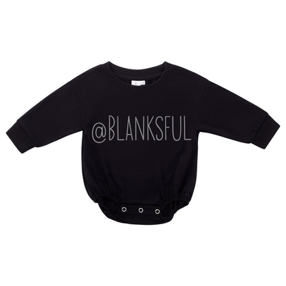 Long Sleeve Baggy Bubble Romper -100% Polyester
