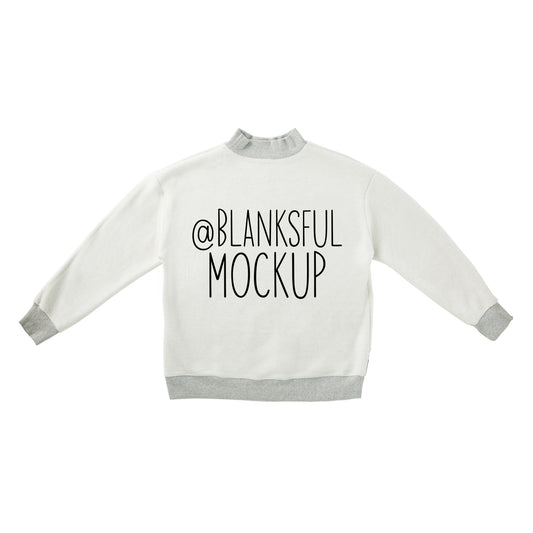 Reversible Mock Neck - Digital Mockup - Inside Out