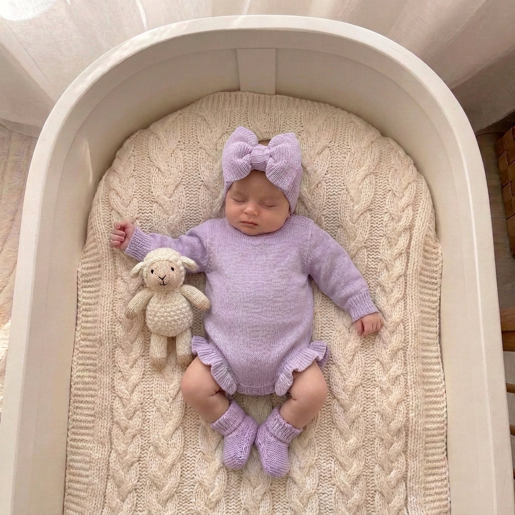 100% Cotton Knit Ruffle Romper | Embroidery Blank