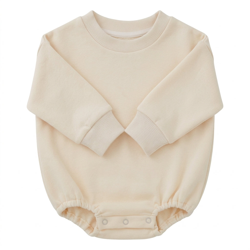 French Terry Sweatshirt Romper – 100% Polyester Decoration Blank