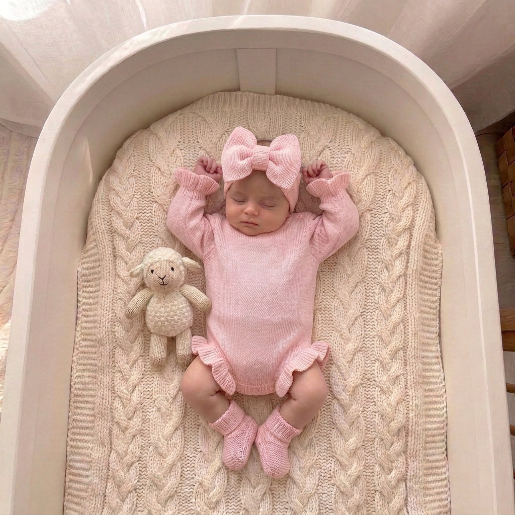 100% Cotton Knit Ruffle Romper - Girls | Embroidery Blank