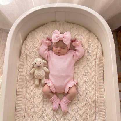 100% Cotton Knit Ruffle Romper - Girls | Embroidery Blank