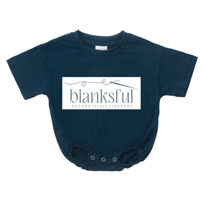 Baggy Bubble Romper - 95% Polyester - Short or Long Sleeve