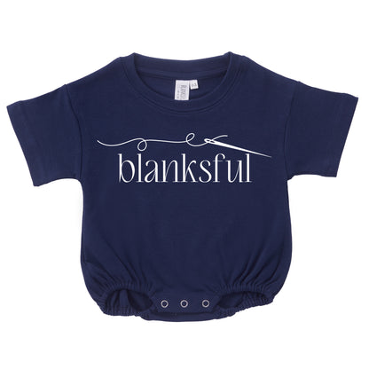 Cotton Baggy Bubble Romper - 100% Cotton - Short Sleeve - Thick Material