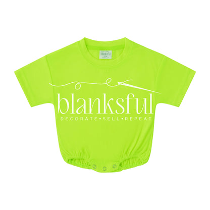PREORDER - Baggy Bubble Baby Romper - 95% Polyester - Short Sleeve - Solids and Neons (CLOSES ON AUG 12TH AT NOON CST. EST ARRIVE TO ME IS OCT 12TH)
