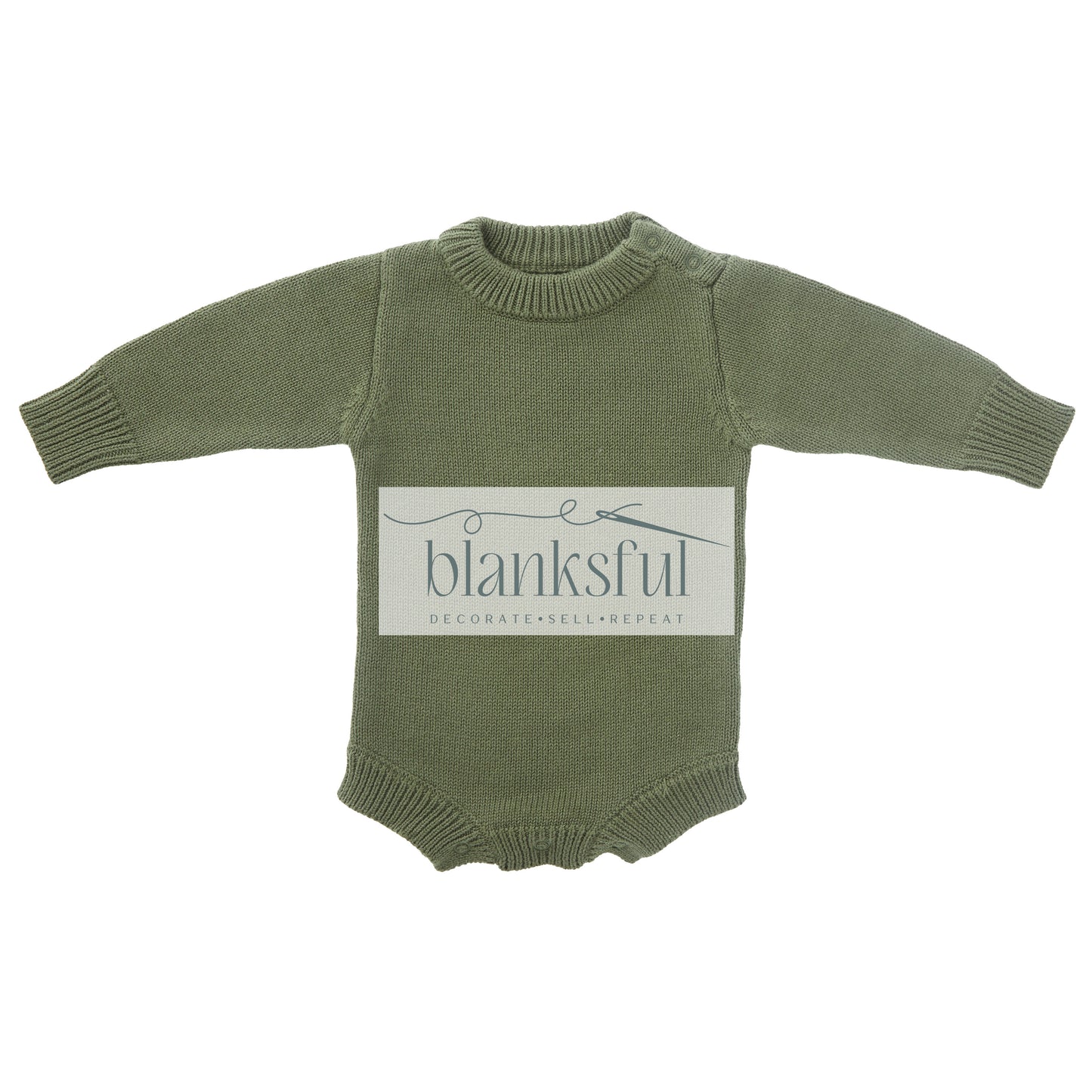 Long Sleeve Knit Romper - Unisex - 100% Cotton