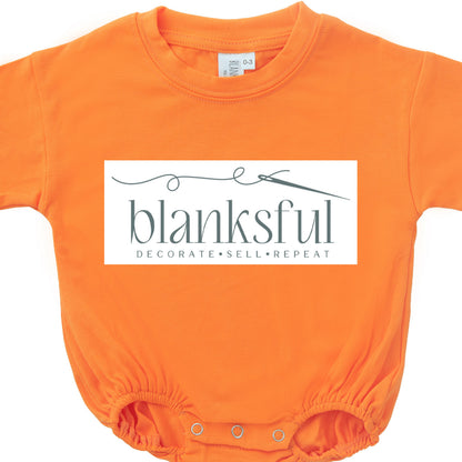 Baggy Bubble Romper - 95% Polyester - Long Sleeve