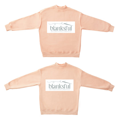 Reversible Mock Neck Sweatshirt - Adult - 60% Cotton