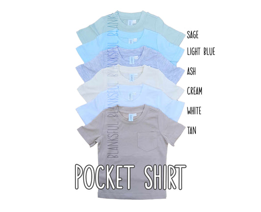 (6 COLORS) Adult Pocket T-Shirt - 95% Polyester Blank Sublimation Shirt