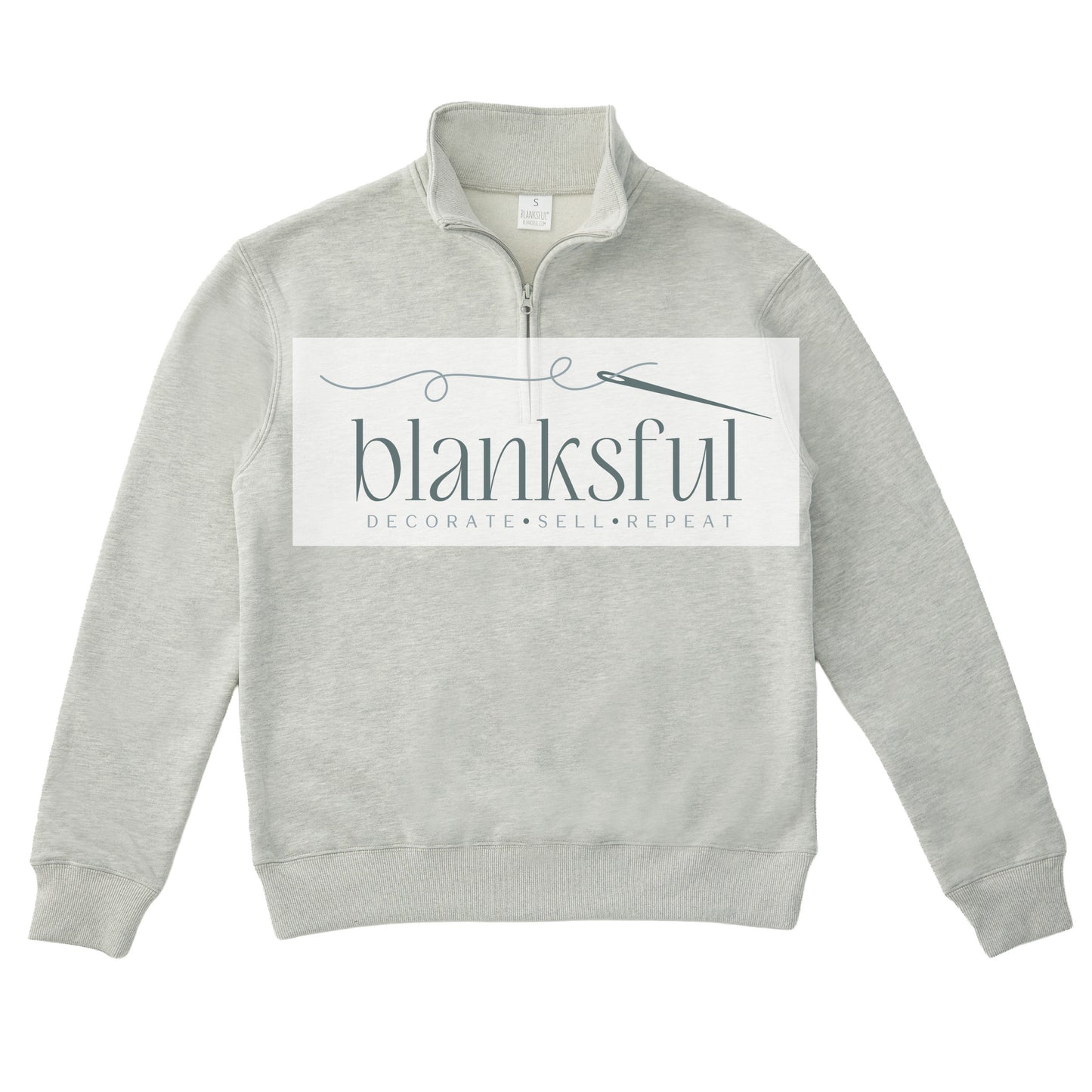 Quarter Zip Sweatshirt - Adult - 60% Cotton
