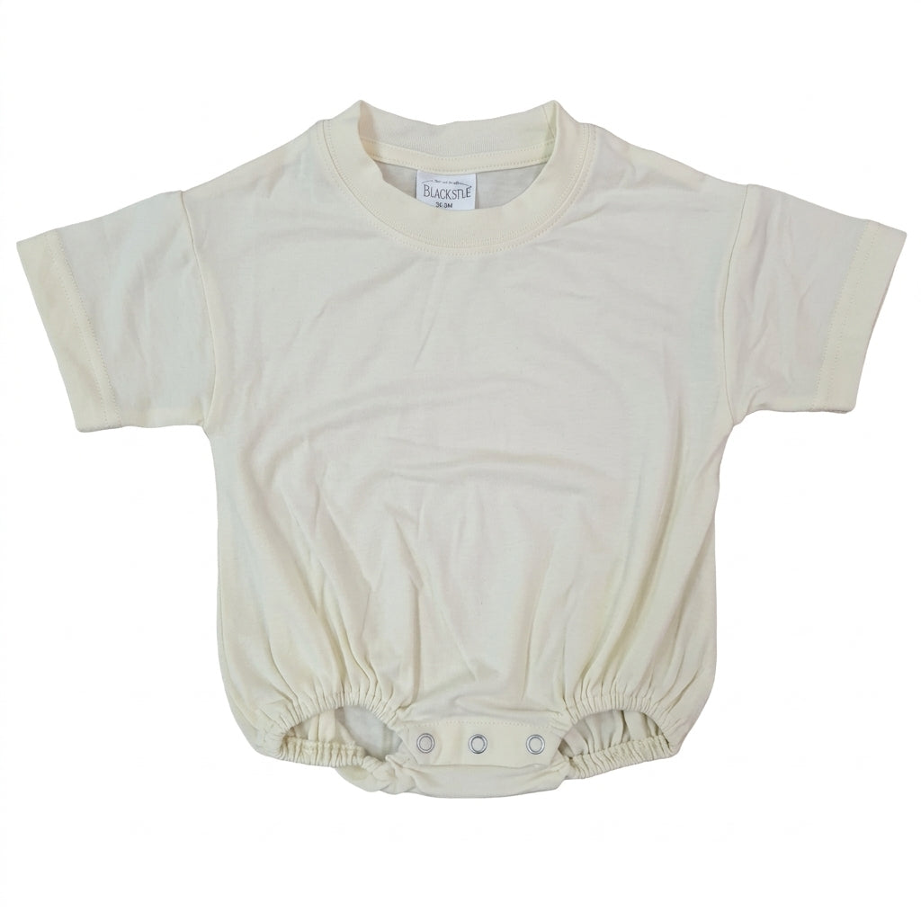 Solid & Neon Short Sleeve Baggy Bubble Rompers | Sublimation, Embroidery & DTF Blanks