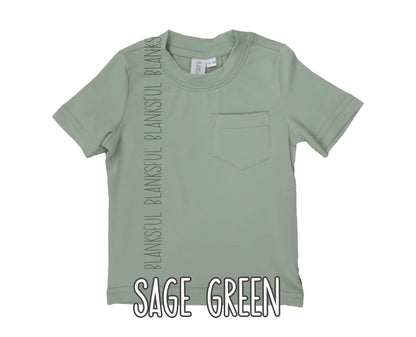 (6 COLORS) Child Pocket T-Shirt - 95% Polyester Blank Sublimation Shirt