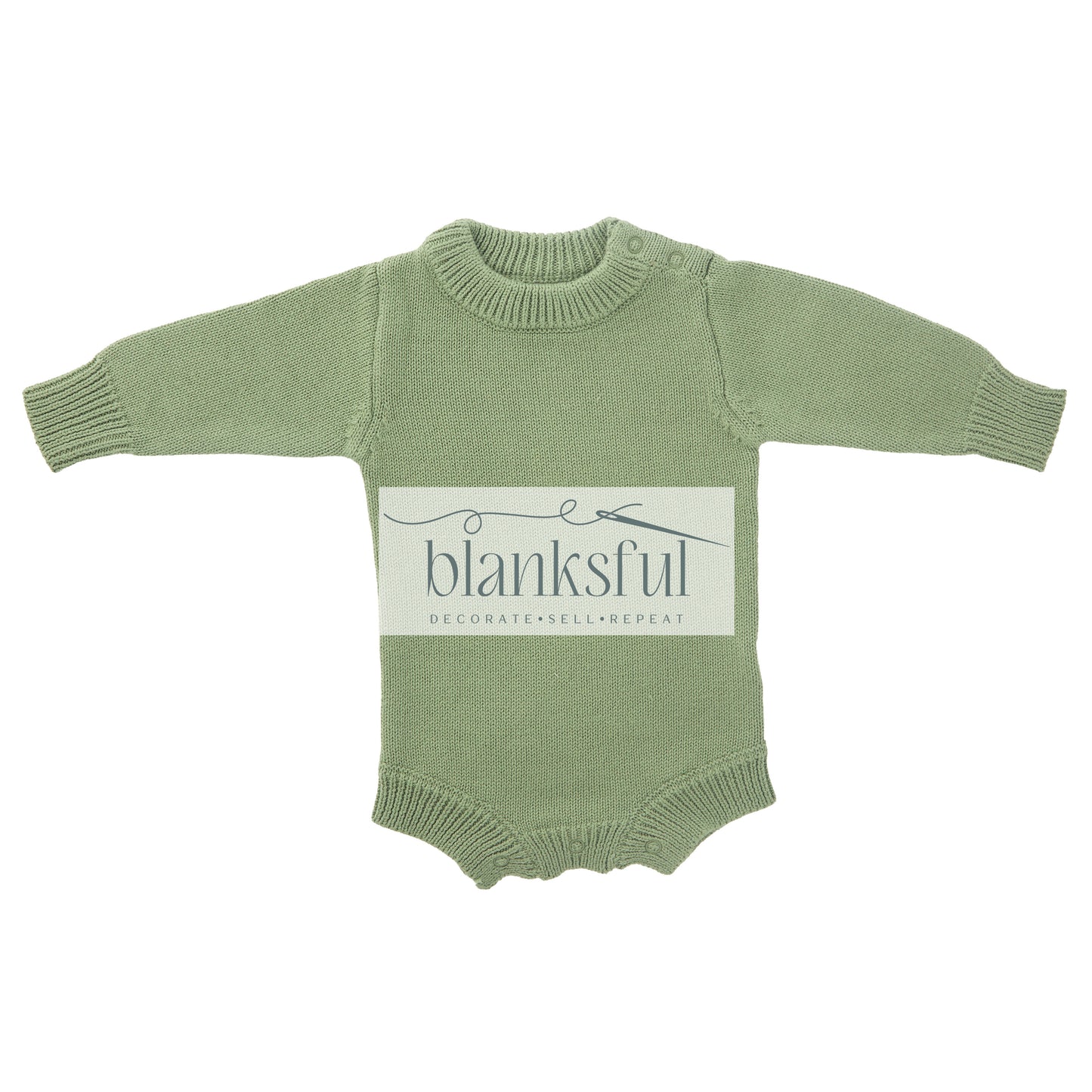 Long Sleeve Knit Romper - Unisex - 100% Cotton